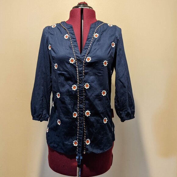 Rosalita McGee Charming Chic Boho “Little Daisy’s” Embroidered Blouse – Size S - Picture 2 of 13